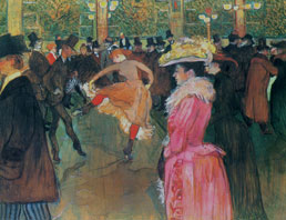 At the Moulin Rouge The Dance by Toulouse-Lautrec